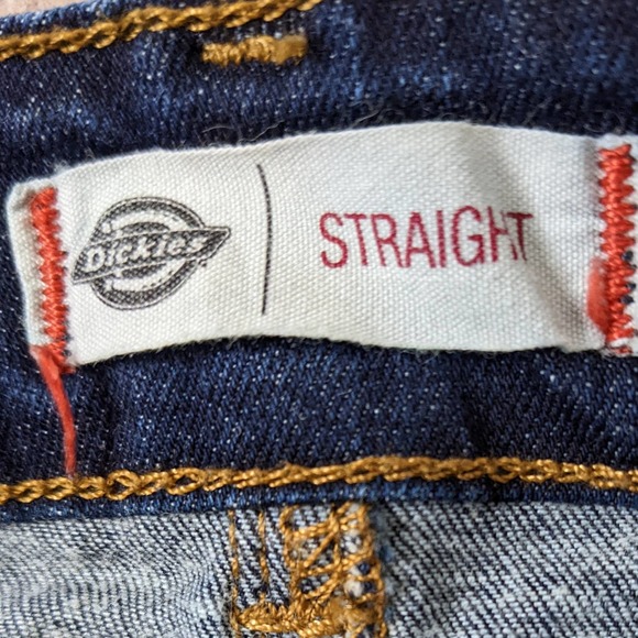 Dickies Straight 5 Pocket Blue Denim Mini Skirt Size 10 - Picture 4 of 4